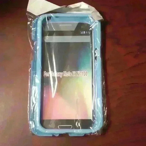 Galaxy Note II N7100 Phone Case - Blue Plastic - Picture 1 of 6